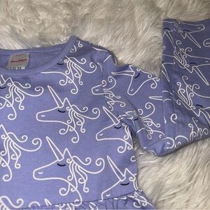 Hanna Andersson Blue Top with White Pattern